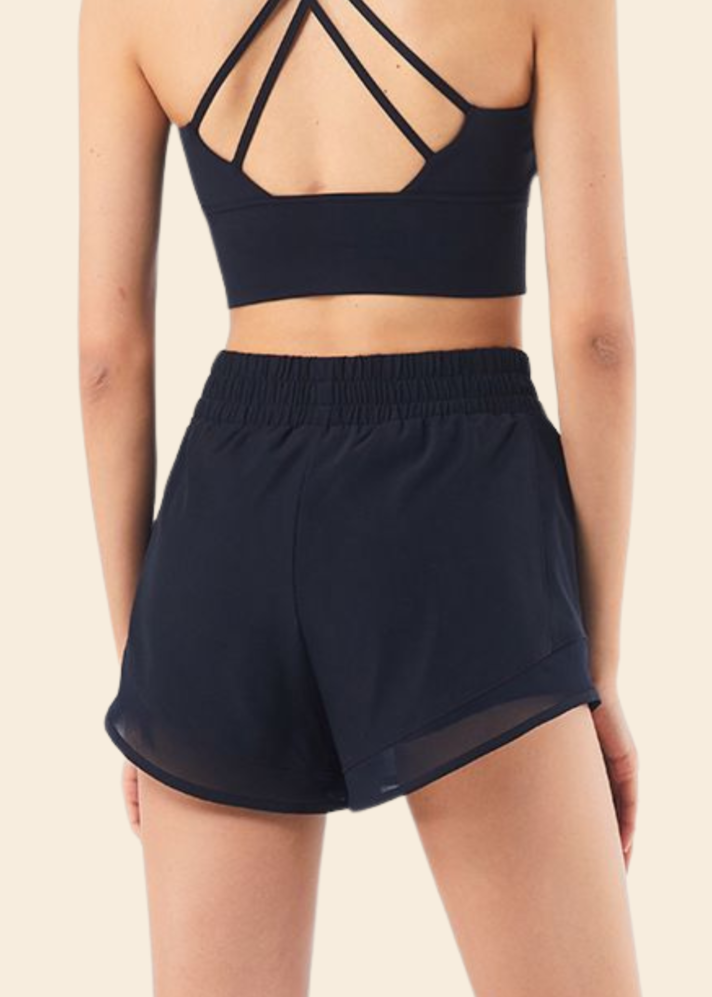 RUN SHORTS IN BLACK