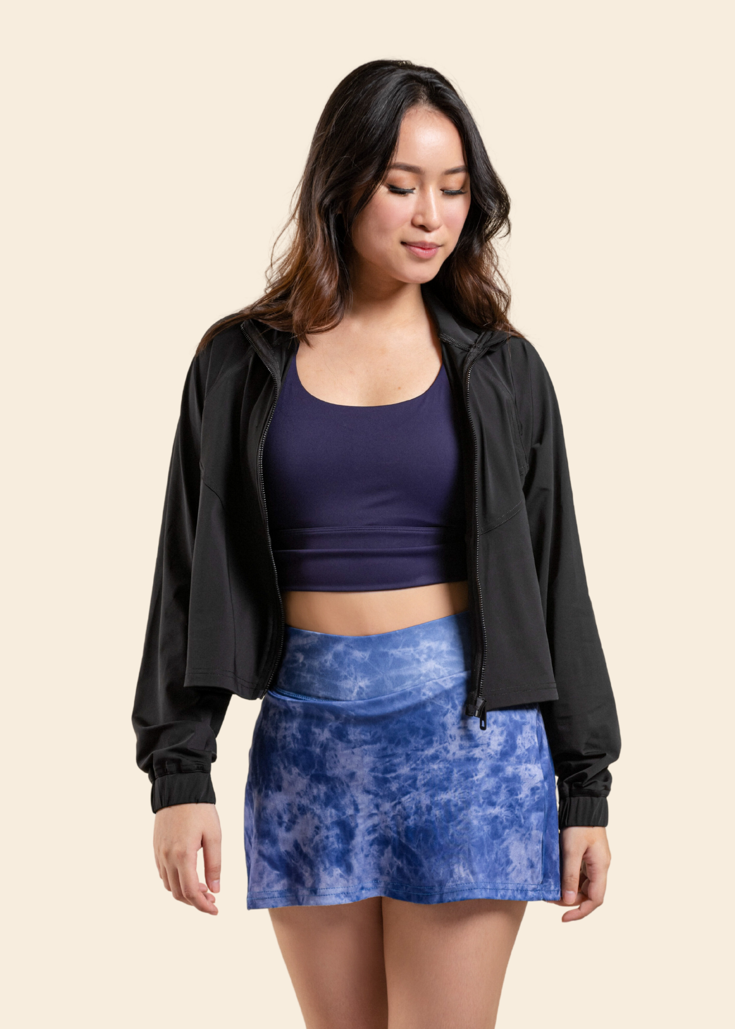 CREW LIGHTWEIGHT JACKET IN BLACK