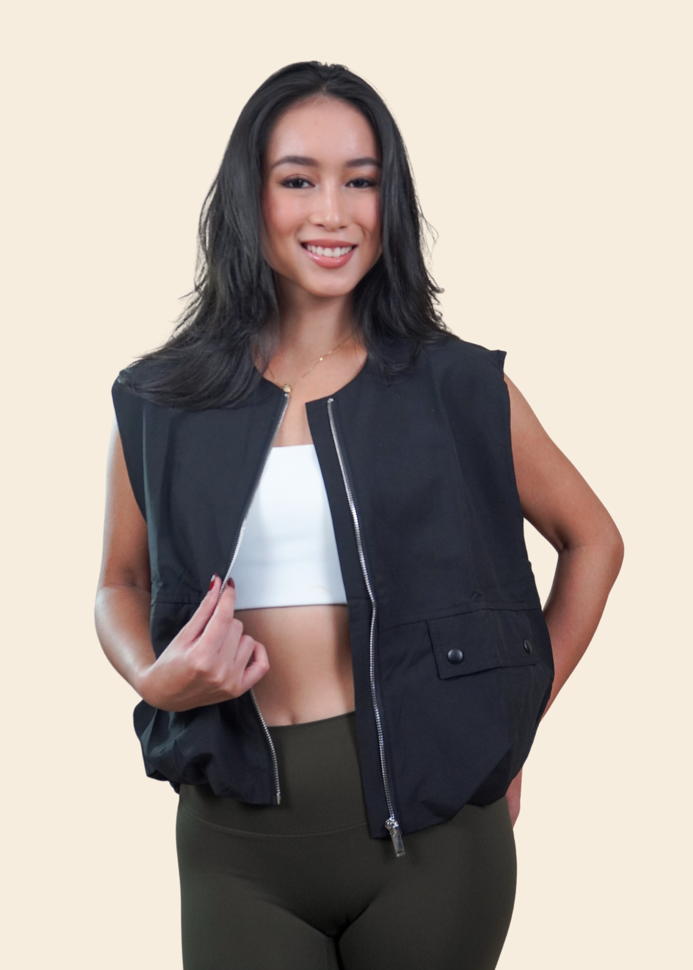 HUDSON VEST IN BLACK