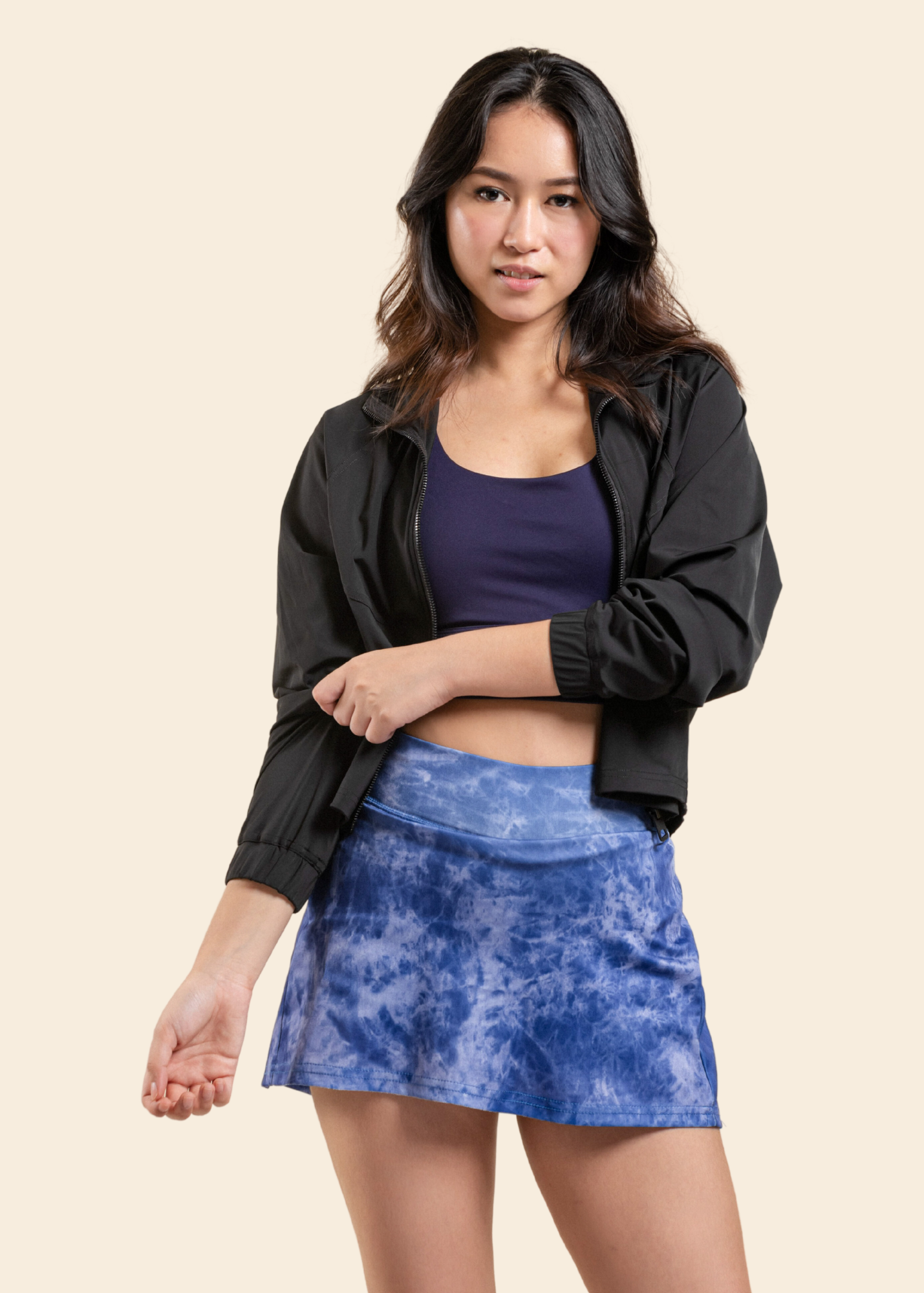 CREW LIGHTWEIGHT JACKET IN BLACK