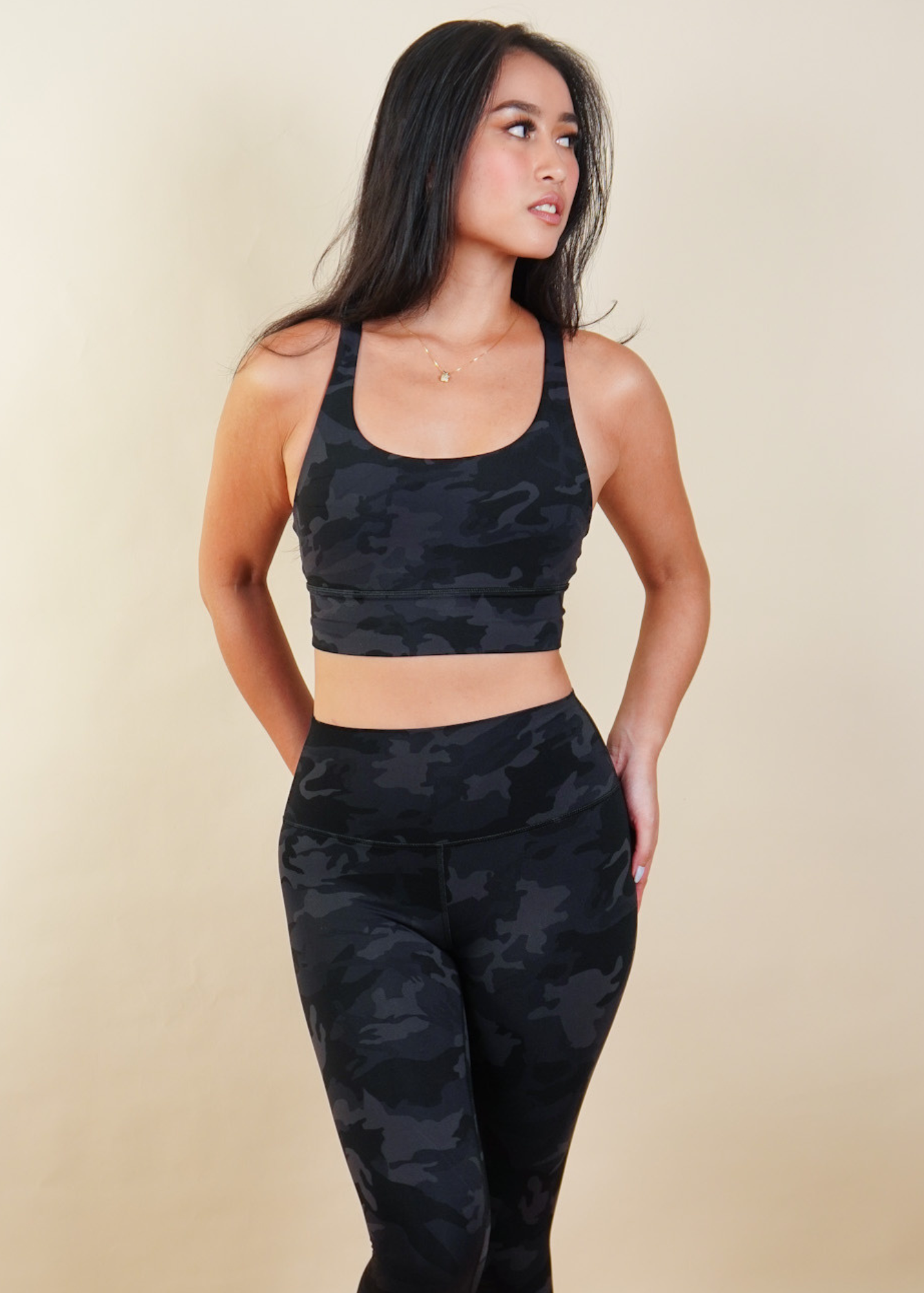 DARE TO BARE TIGHTS IN BLACK CAMO