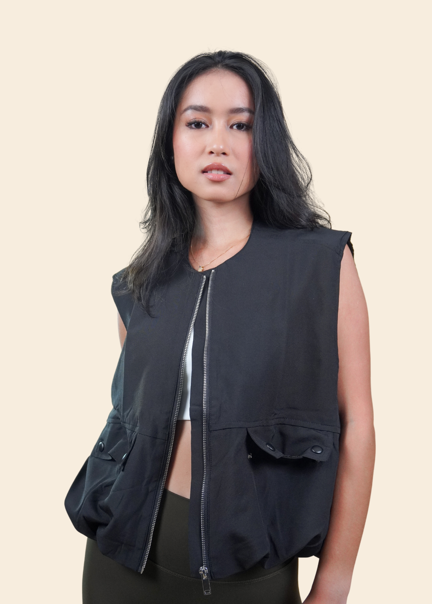 HUDSON VEST IN BLACK