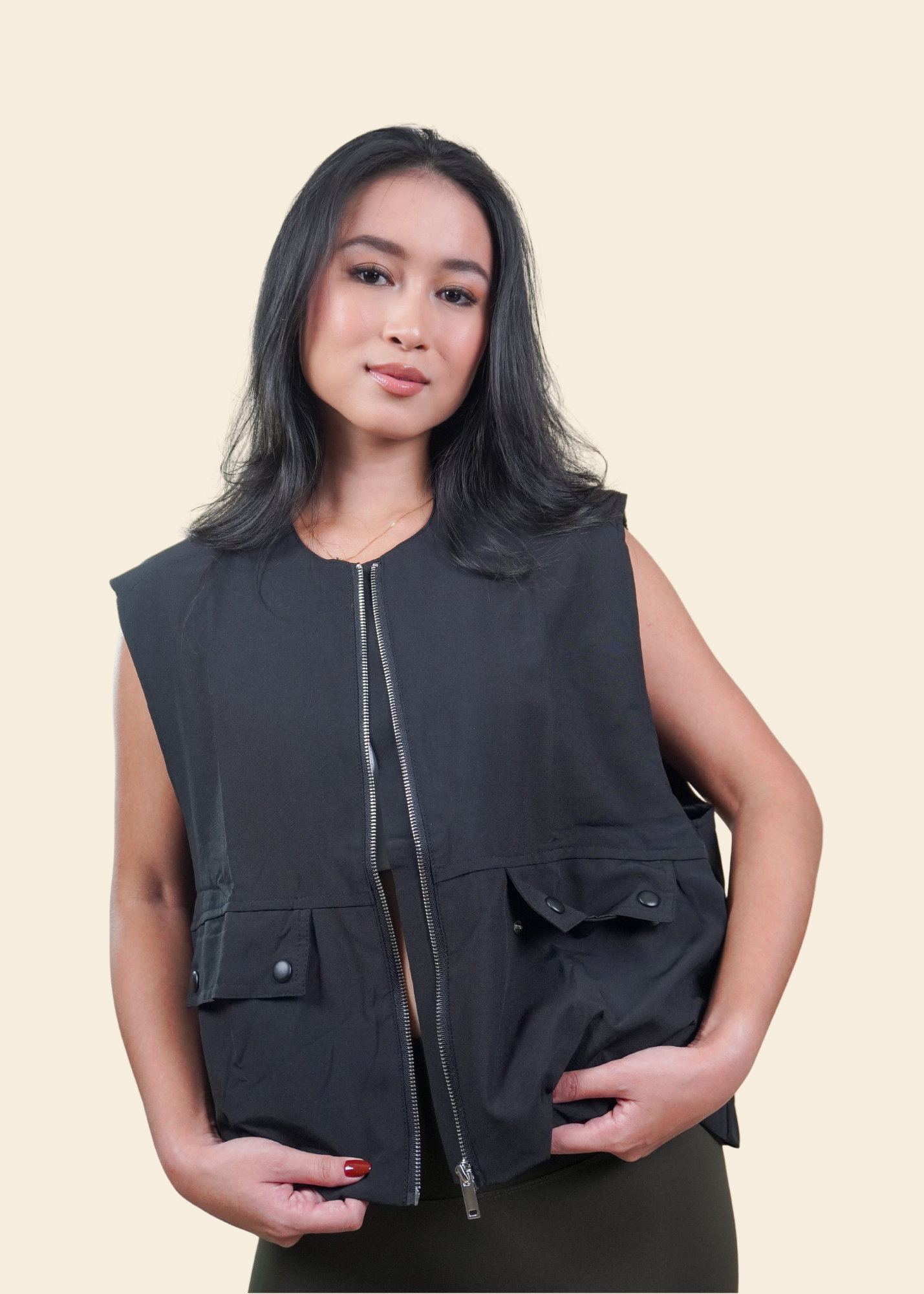 HUDSON VEST IN BLACK