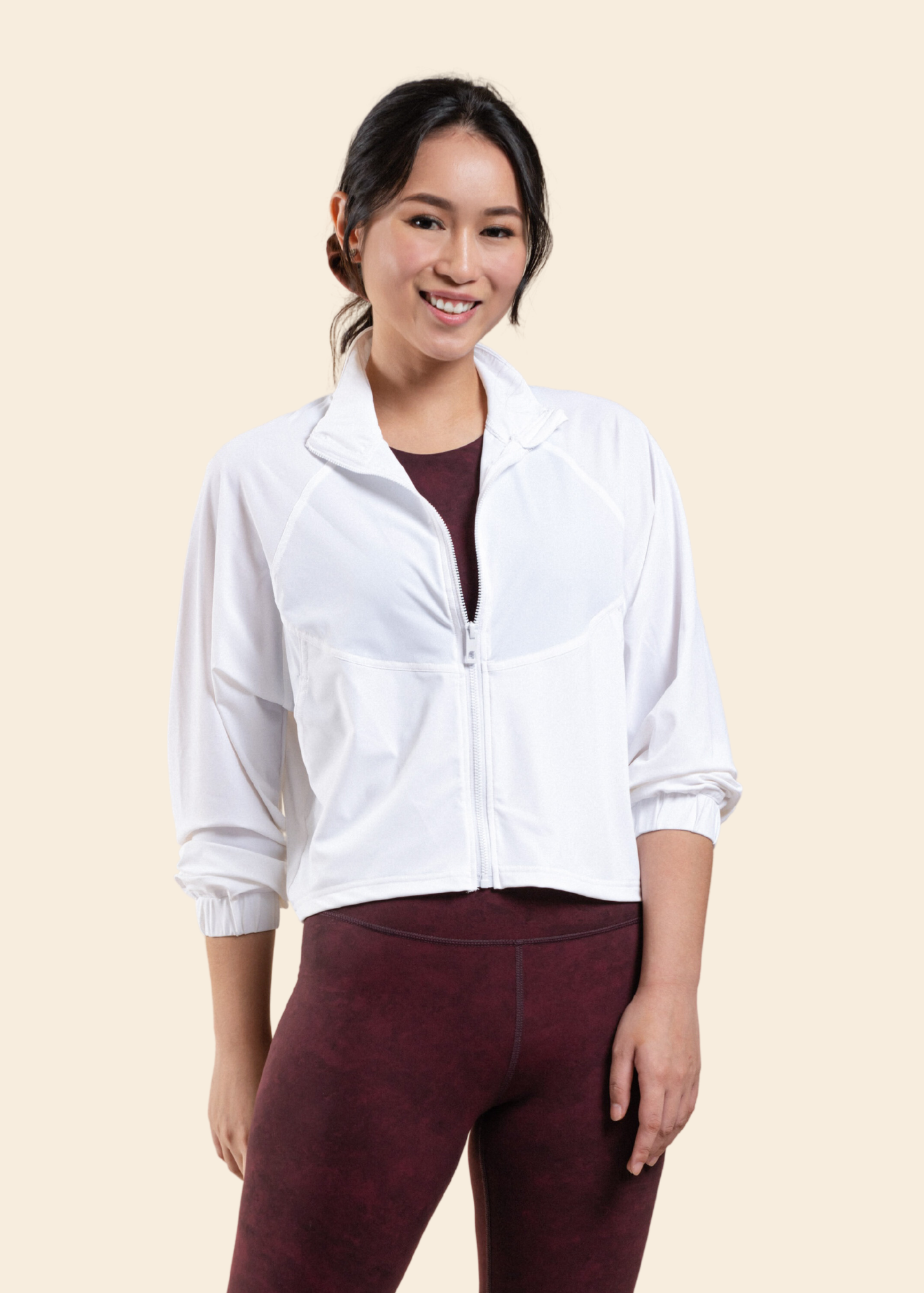 CREW LIGHTWEIGHT JACKET IN WHITE