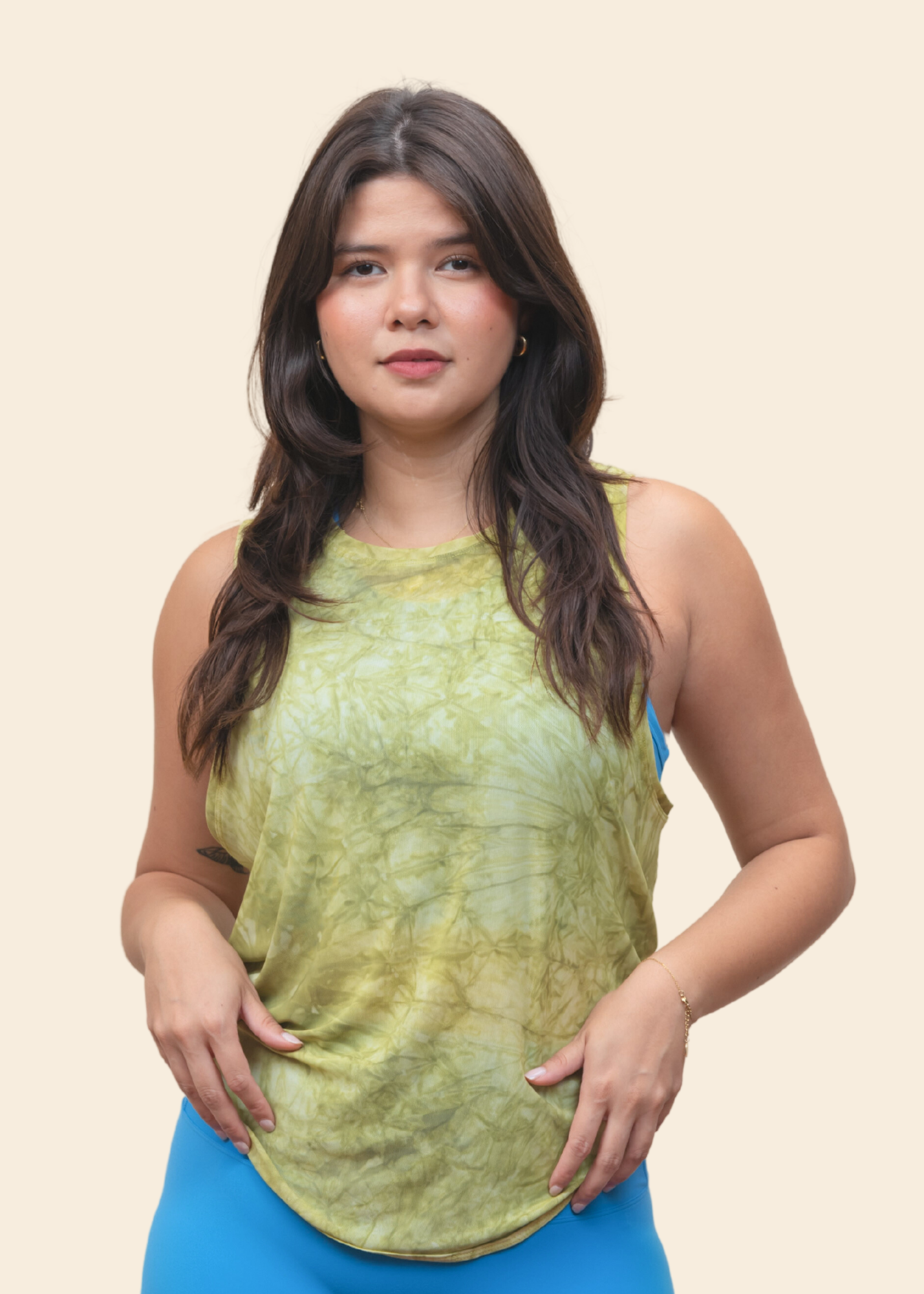 MUSCLE TANK IN LIME