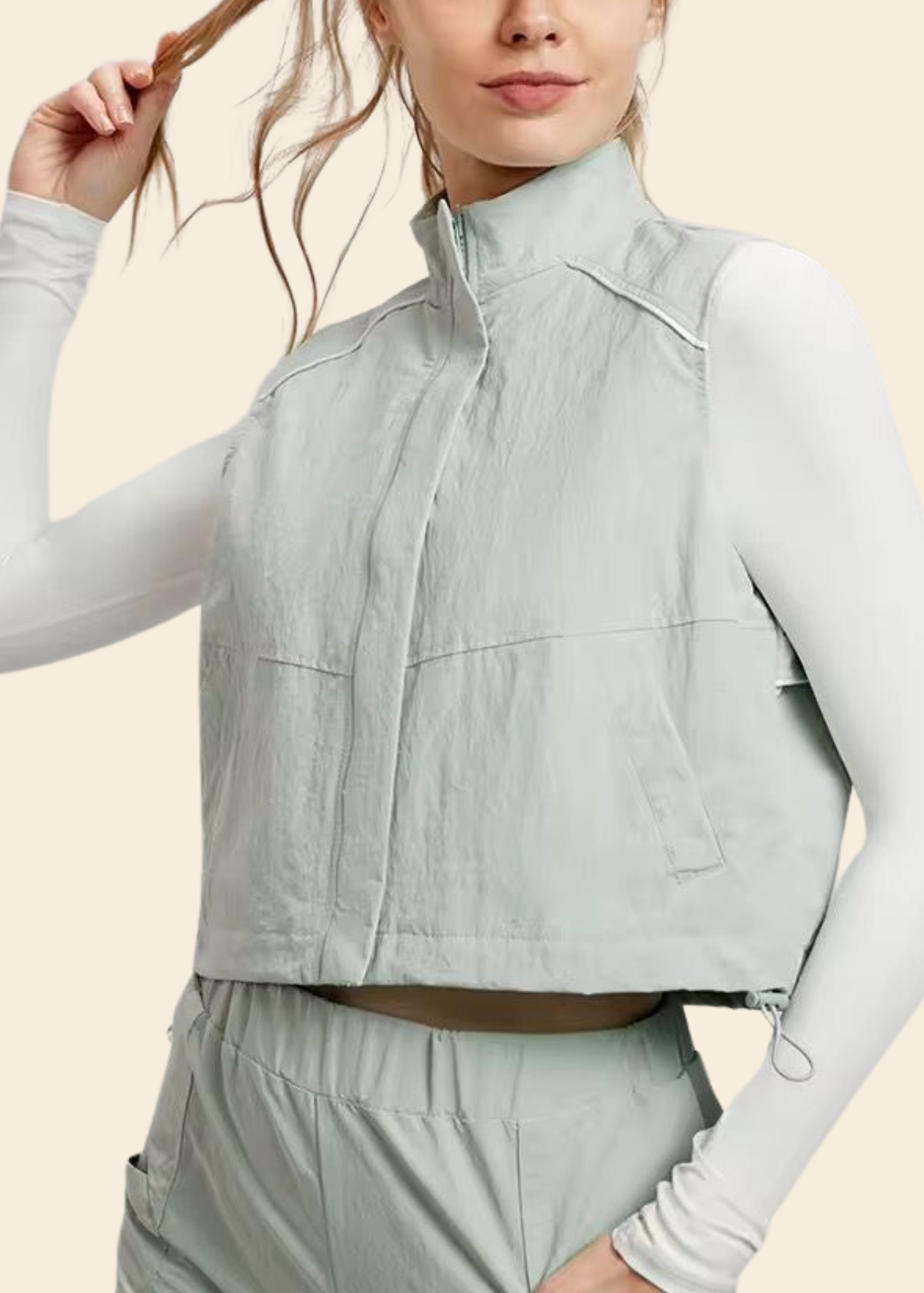TRACK VEST IN DEW
