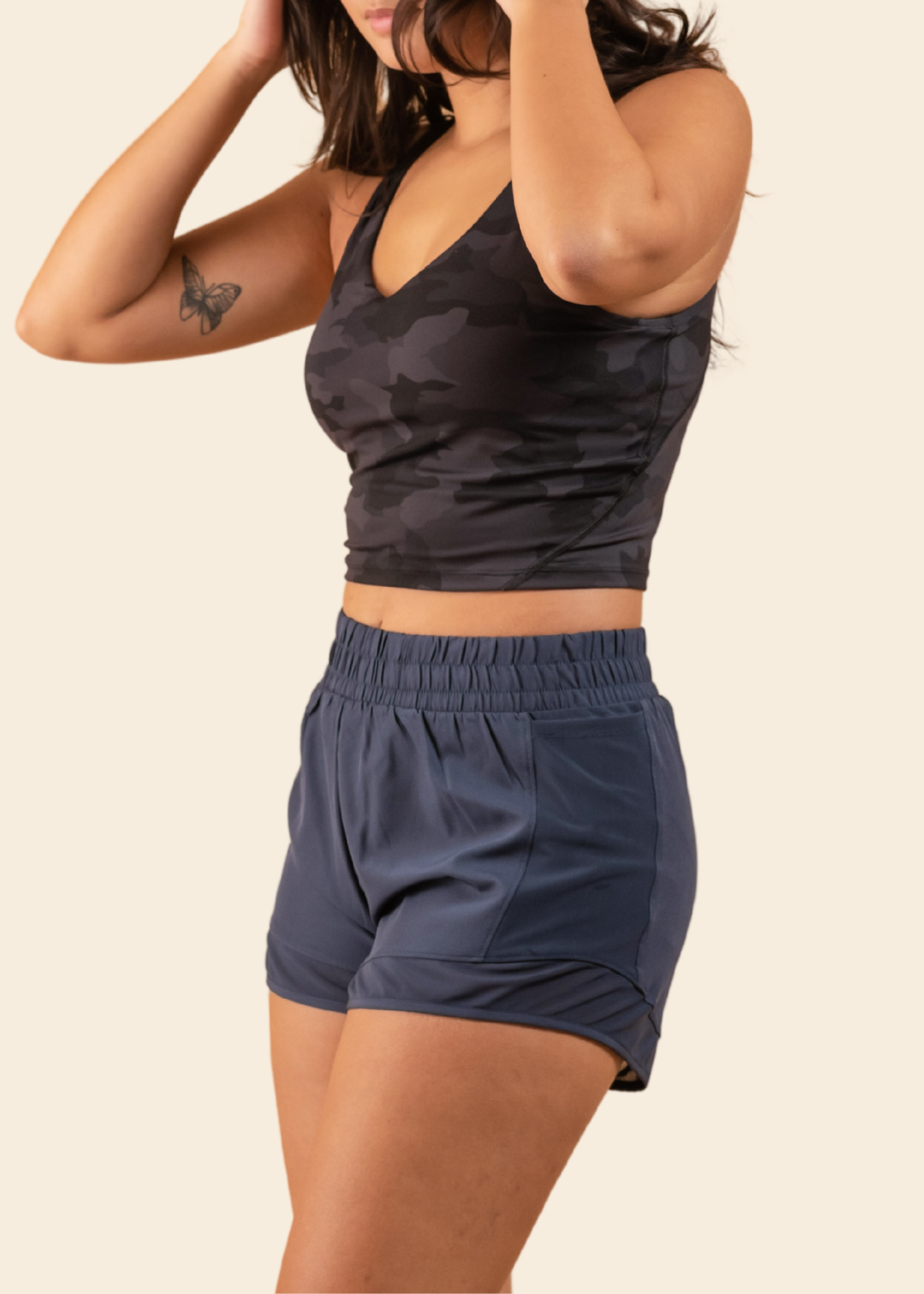 RUN SHORTS IN NAVY