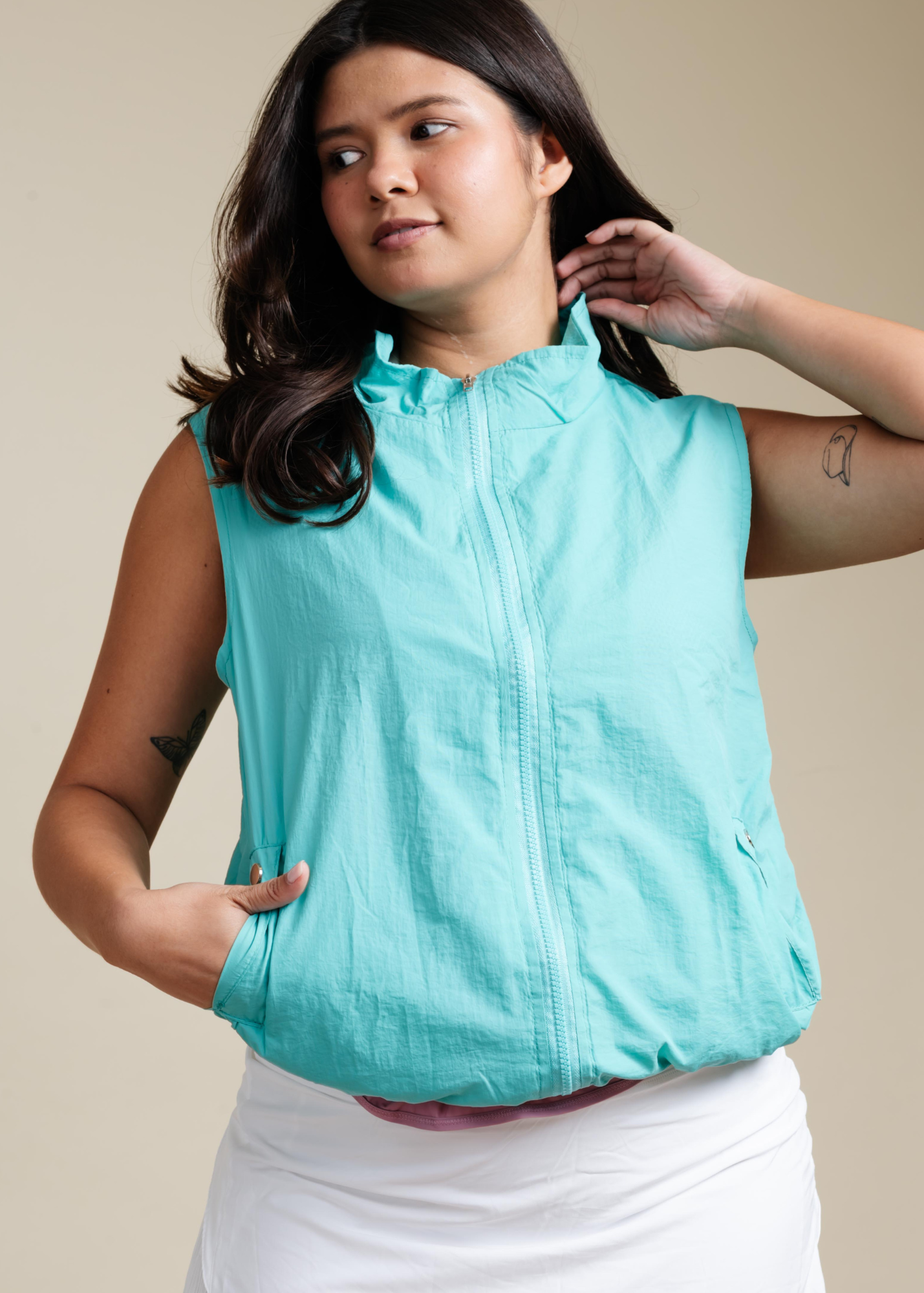 COOPER VEST IN AZURE