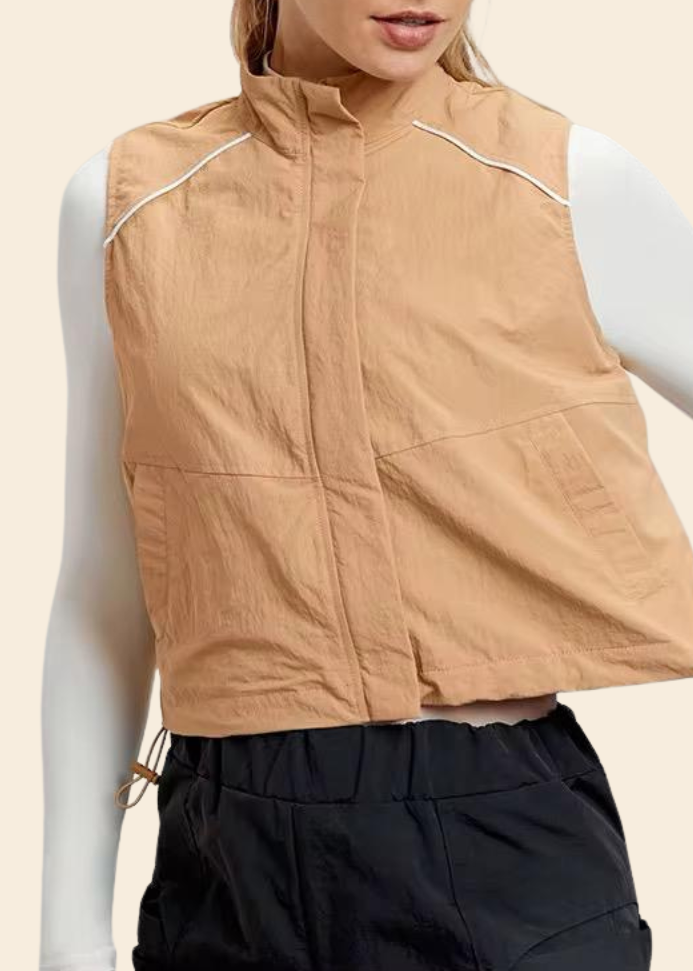 TRACK VEST IN EMBER