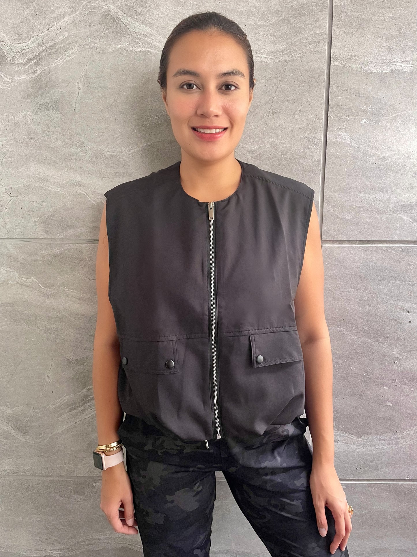 HUDSON VEST IN BLACK