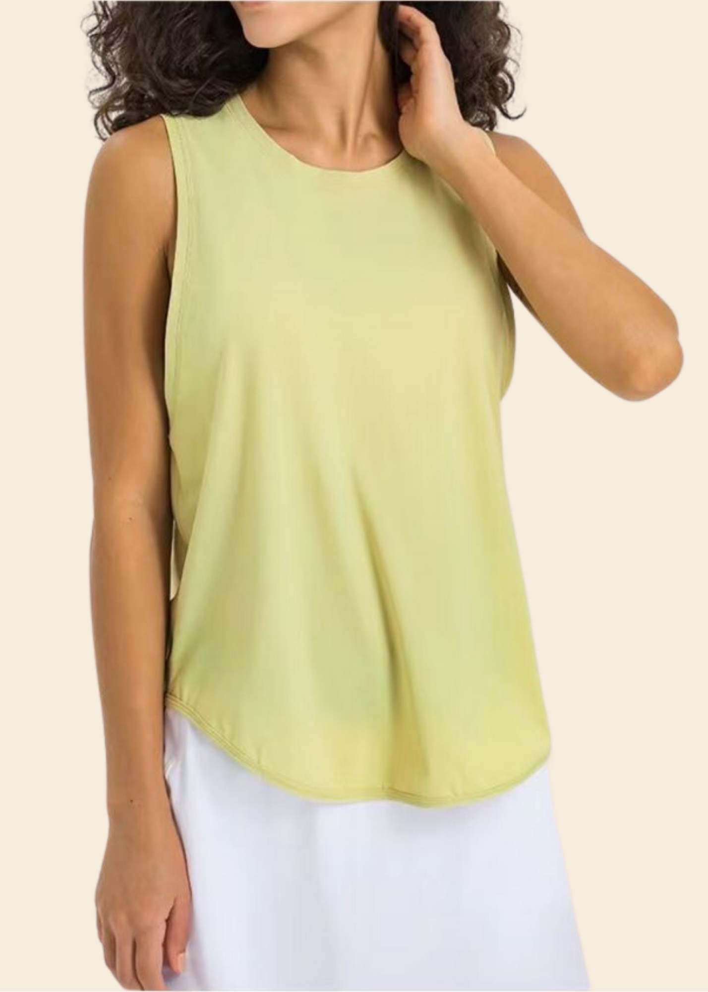 MUSCLE TANK IN BUTTER