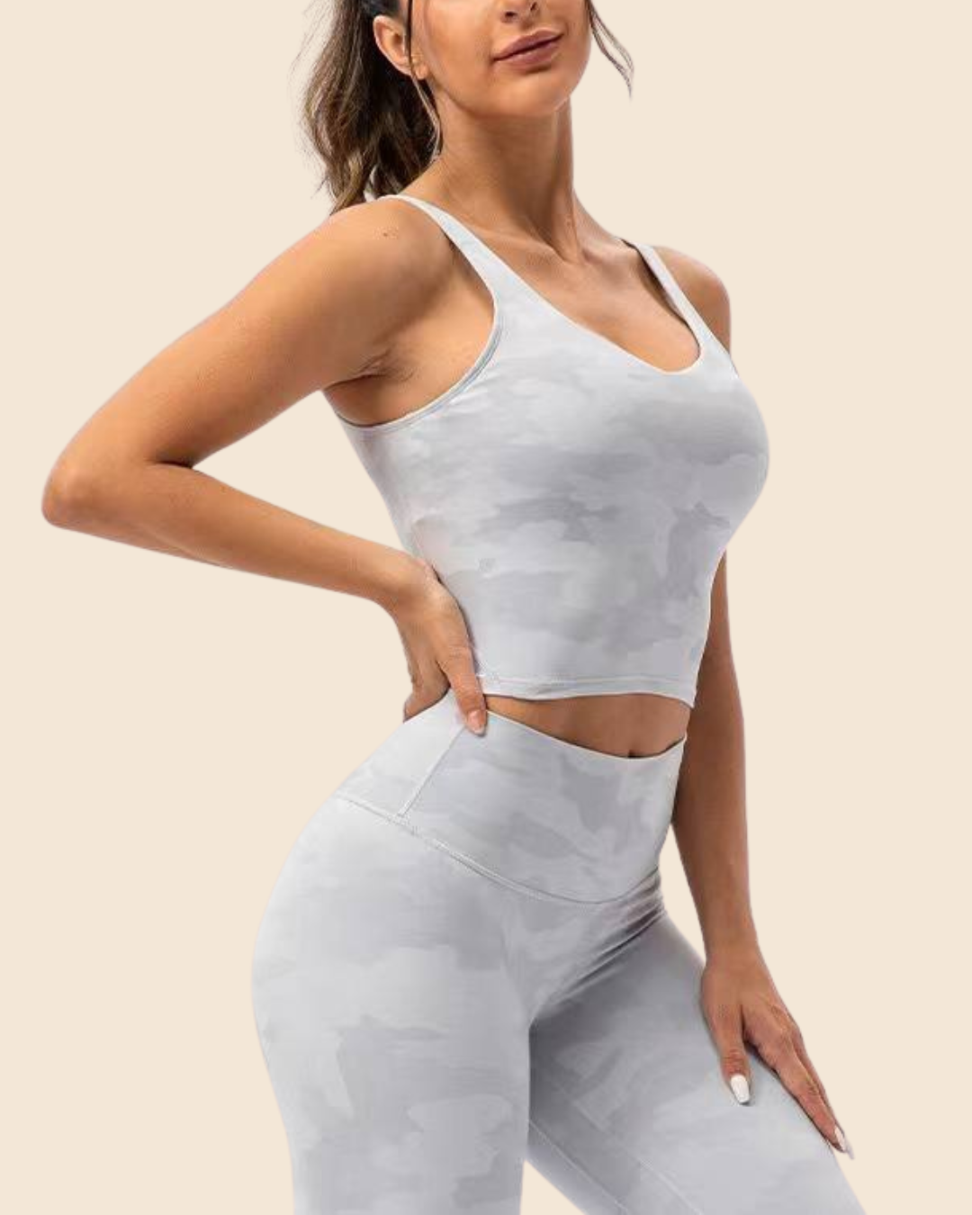 OFF DUTY BRA IN WHITE CAMO