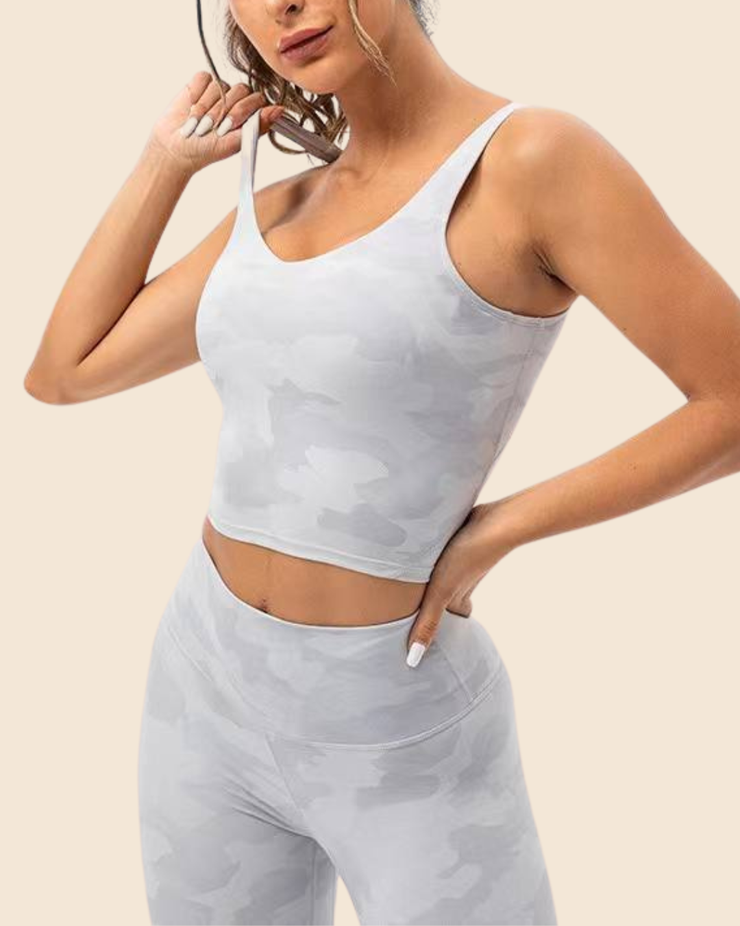OFF DUTY BRA IN WHITE CAMO