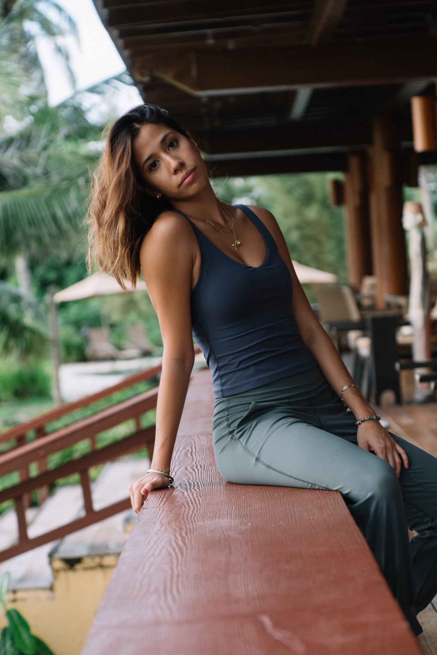 DOWNTOWN TOP IN MIDNIGHT BLUE