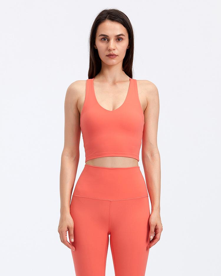 GET LUCKY SCOOP BRA IN CORAL