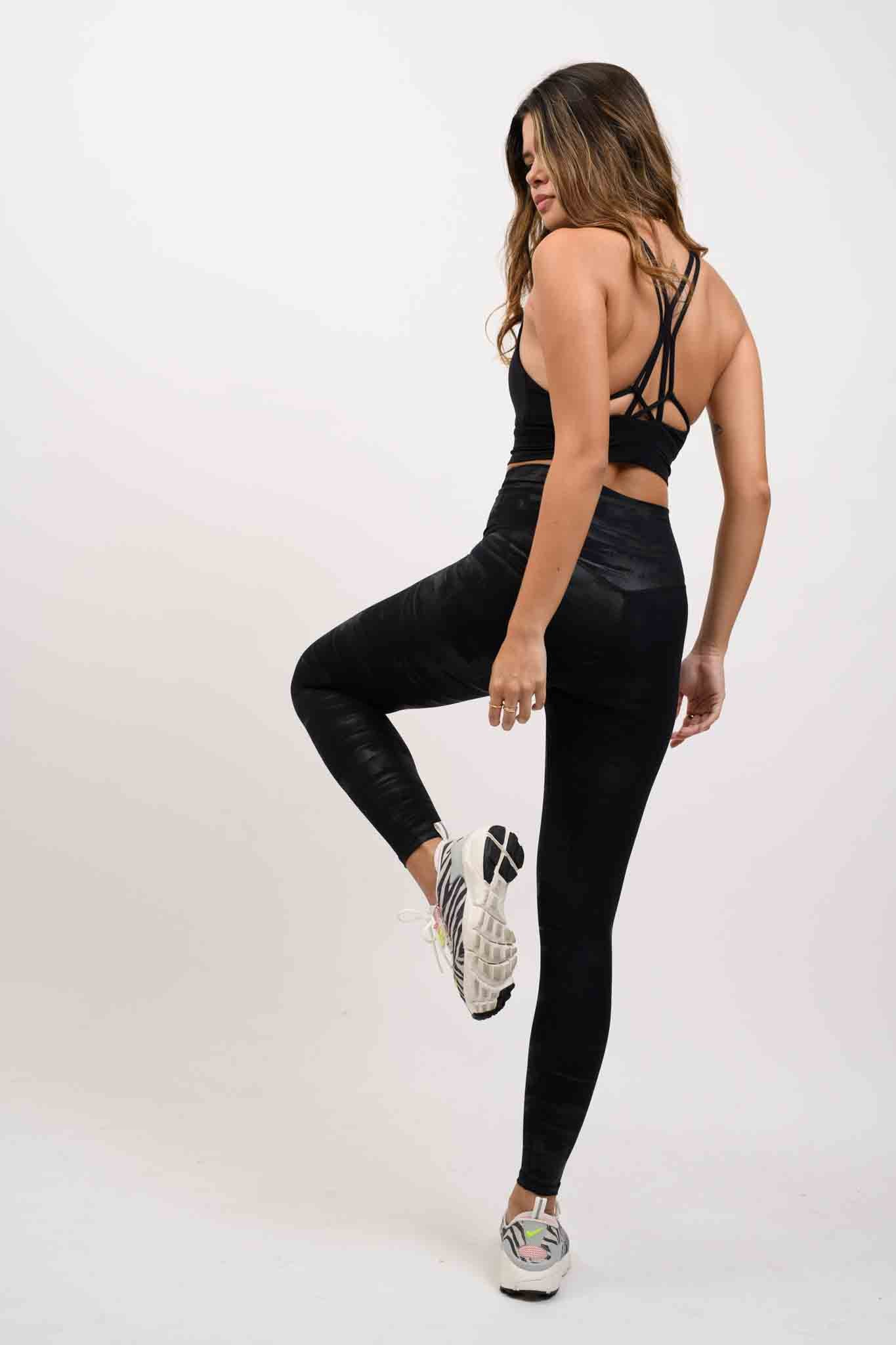 ECLIPSE CROP BRA IN BLACK