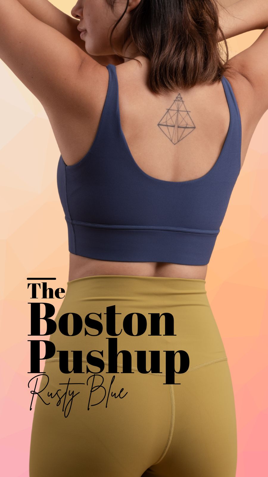 BOSTON PUSH UP BRA IN RUSTY BLUE