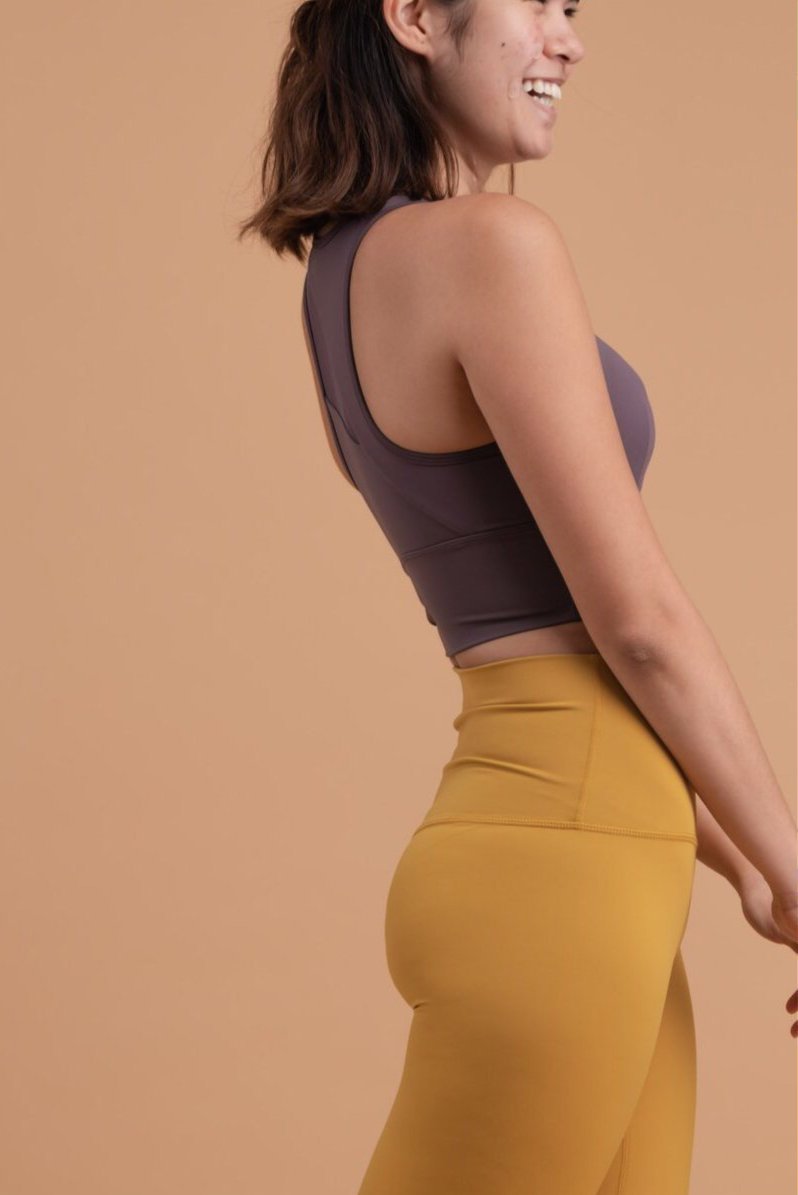 PIXIE CROP IN BURNT PURPLE