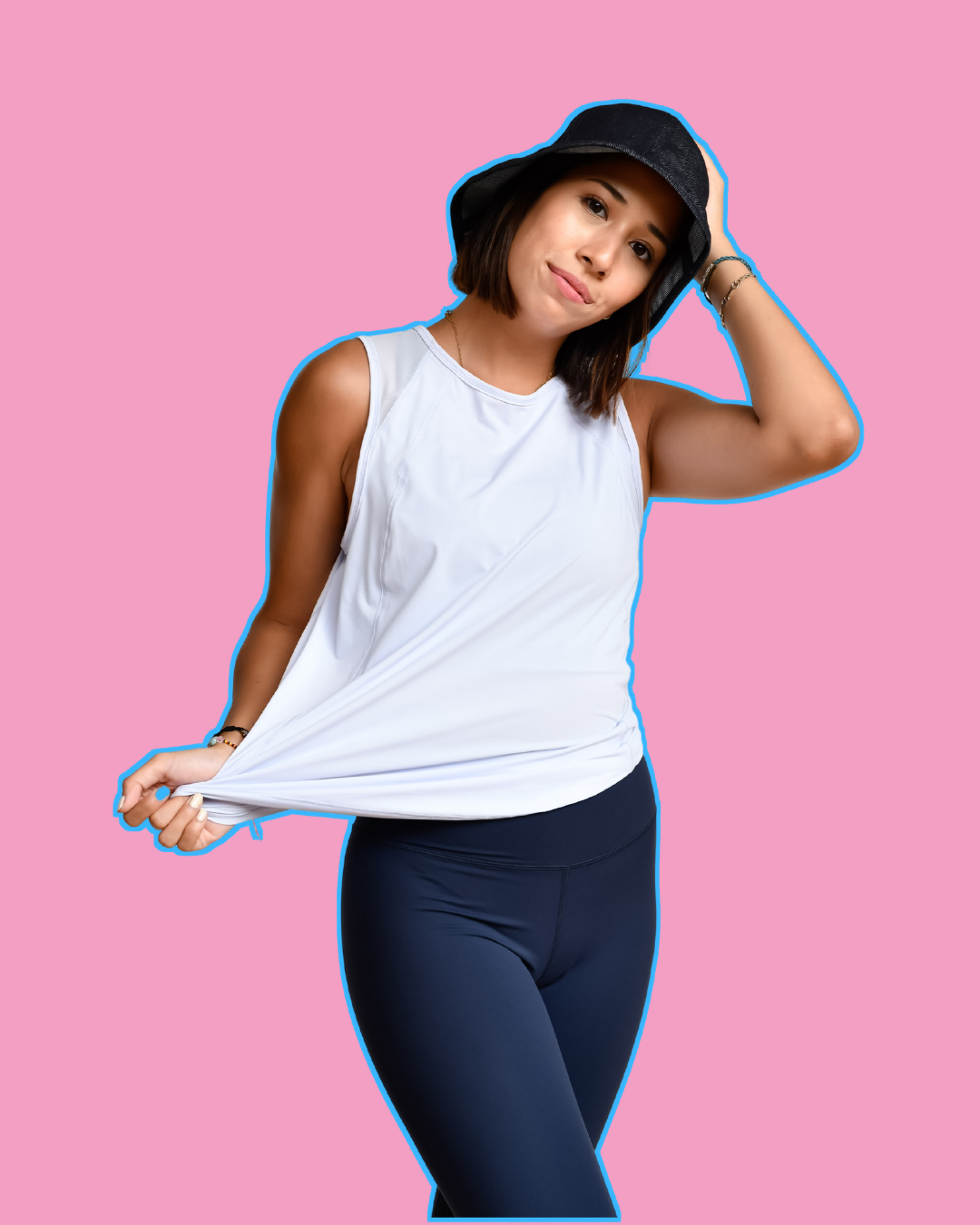 TRAIN TANK IN SWEET PERIWINKLE