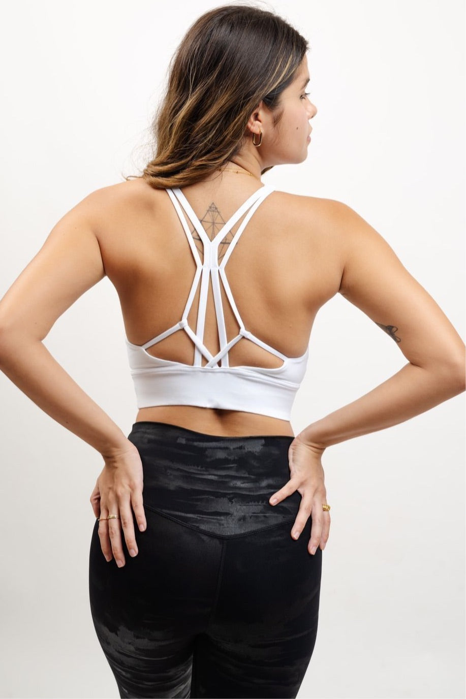 ECLIPSE CROP BRA IN WHITE
