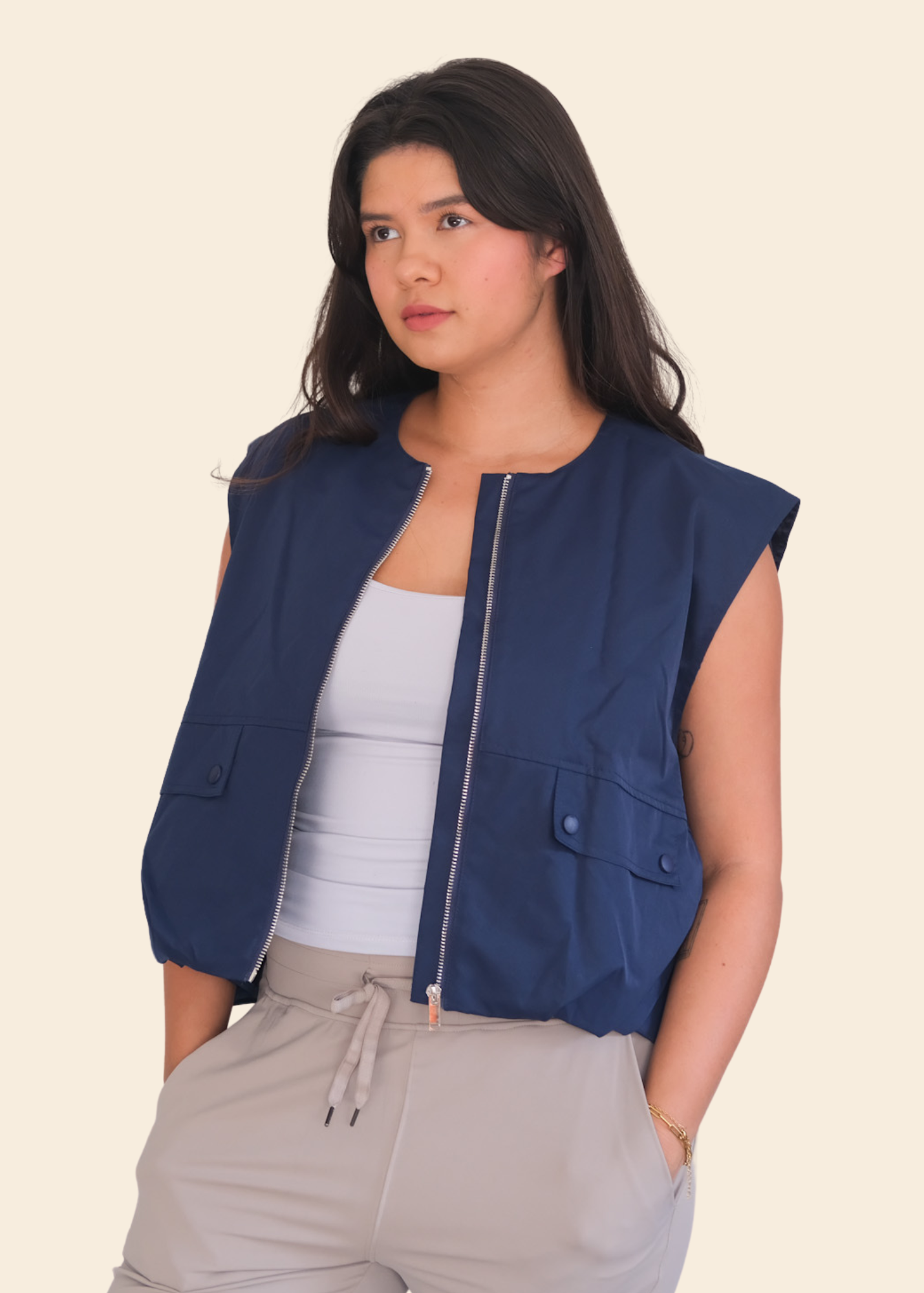 HUDSON VEST IN NAVY