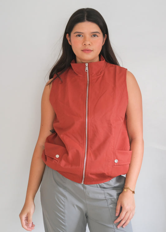 CITY VEST IN AMBER