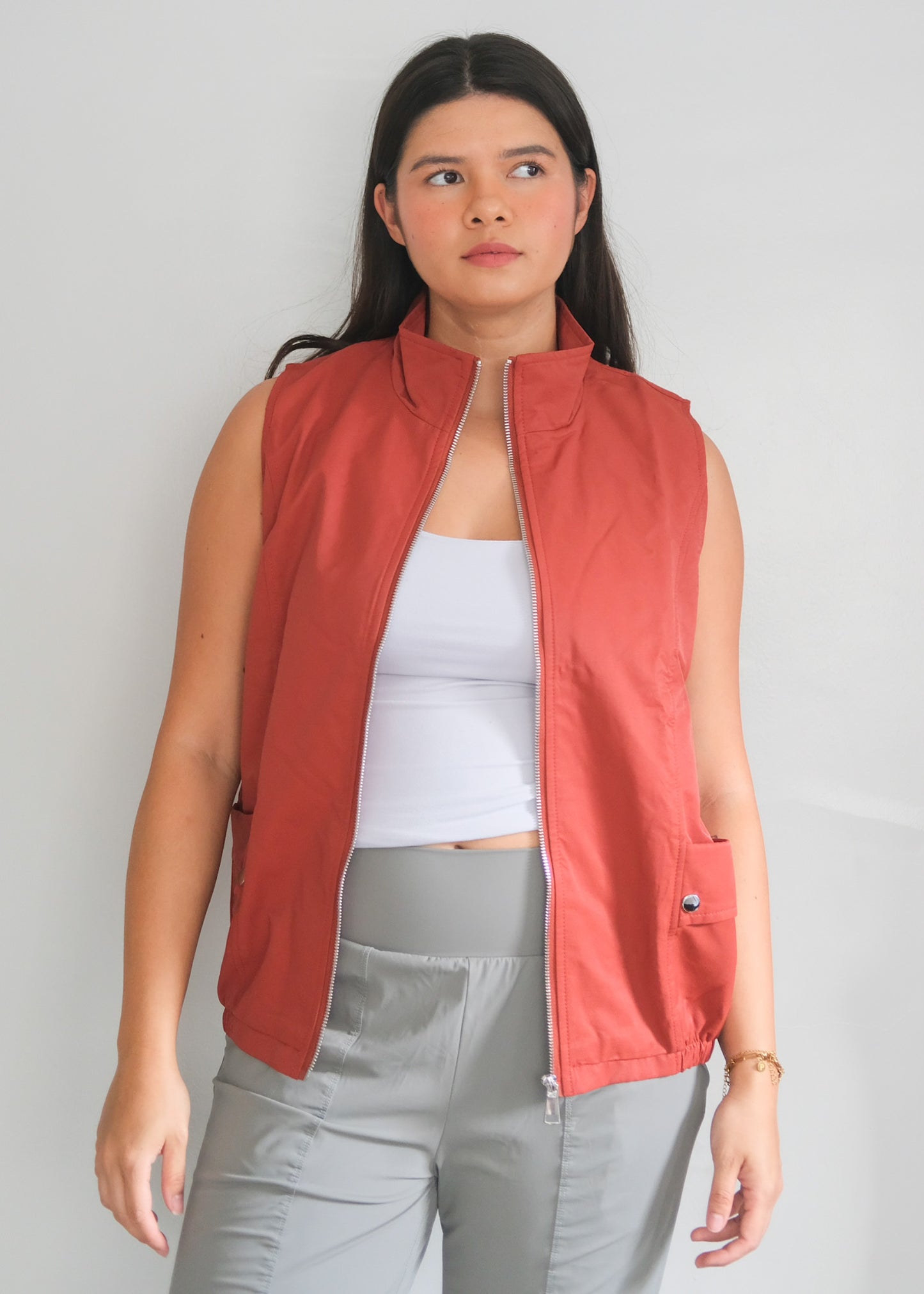 CITY VEST IN AMBER