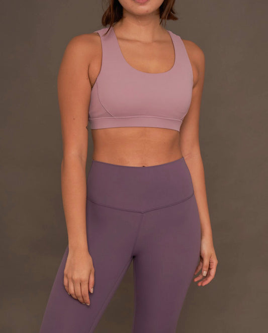 GET MOVING TECH BRA IN THISTLE